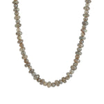 Mixed Labradorite Faceted Necklace 14k Gold Filled, Labradorite