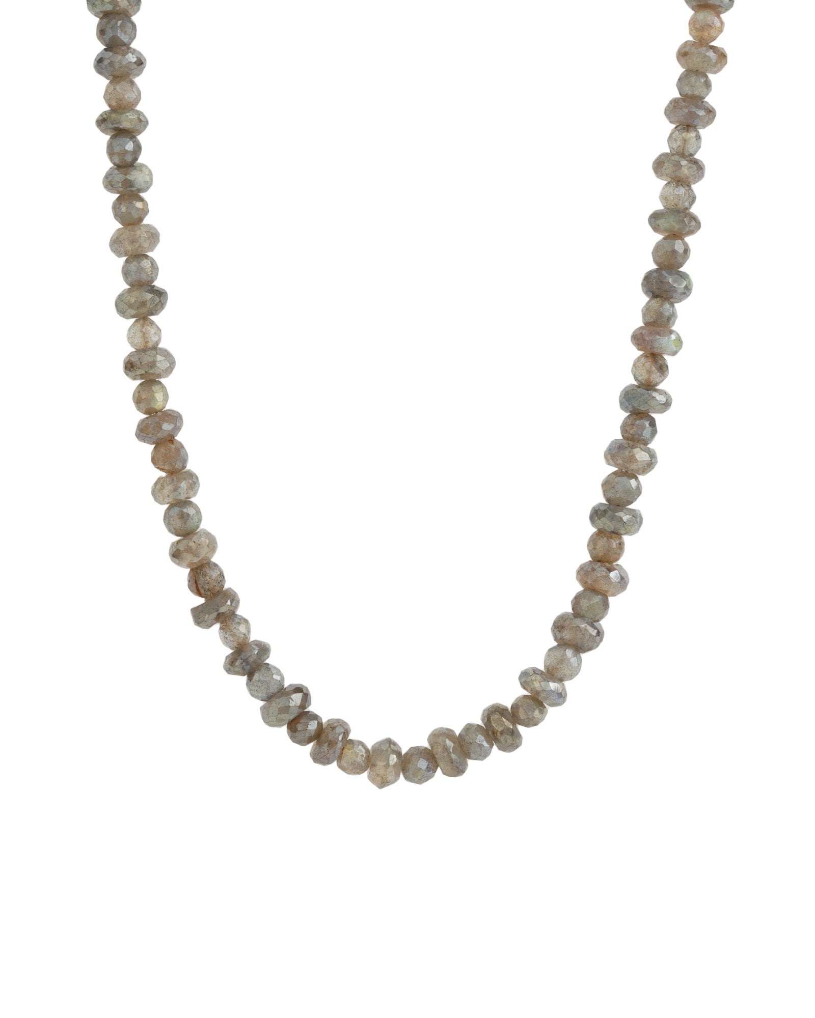 Mixed Labradorite Faceted Necklace 14k Gold Filled, Labradorite