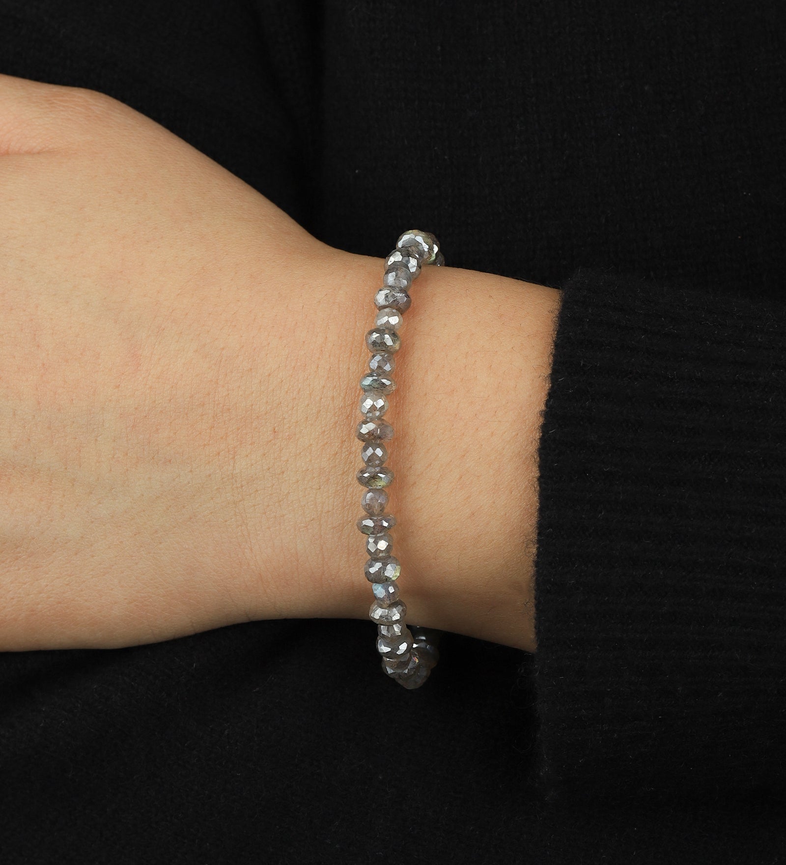 Mixed Labradorite Faceted Bracelet 14k Gold Filled, Labradorite