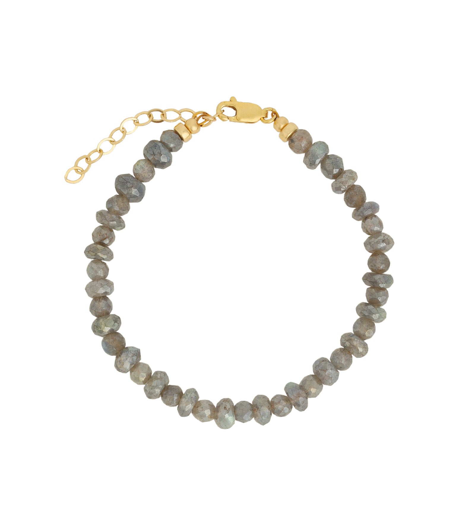 Mixed Labradorite Faceted Bracelet 14k Gold Filled, Labradorite
