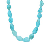 Faceted Sleeping Beauty Turquoise Beaded Necklace
