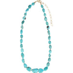 Gem Jar-Turquoise Nugget Beaded Necklace-Necklaces-Blue Ruby Jewellery-Vancouver Canada