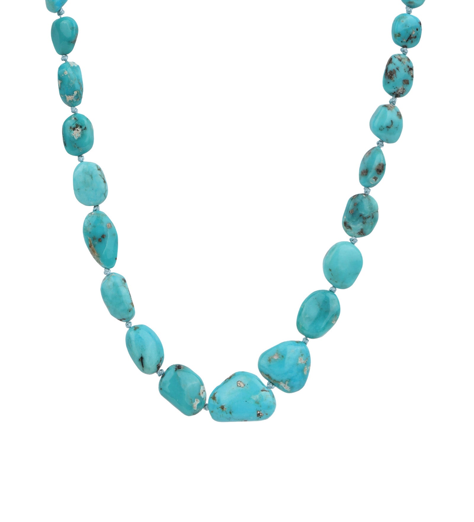 Gem Jar-Turquoise Nugget Beaded Necklace-Necklaces-14k Gold Filled, Turquoise-Blue Ruby Jewellery-Vancouver Canada