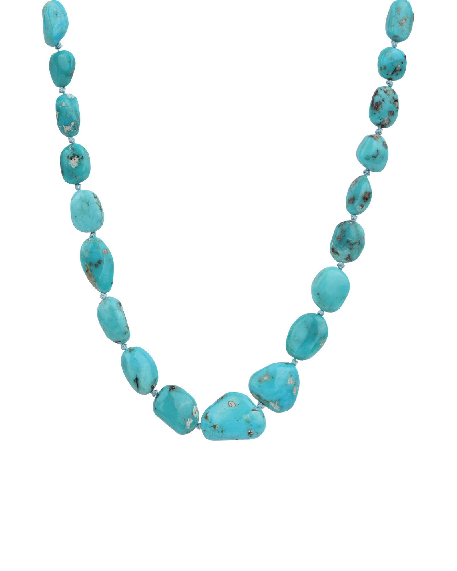 Gem Jar-Turquoise Nugget Beaded Necklace-Necklaces-14k Gold Filled, Turquoise-Blue Ruby Jewellery-Vancouver Canada