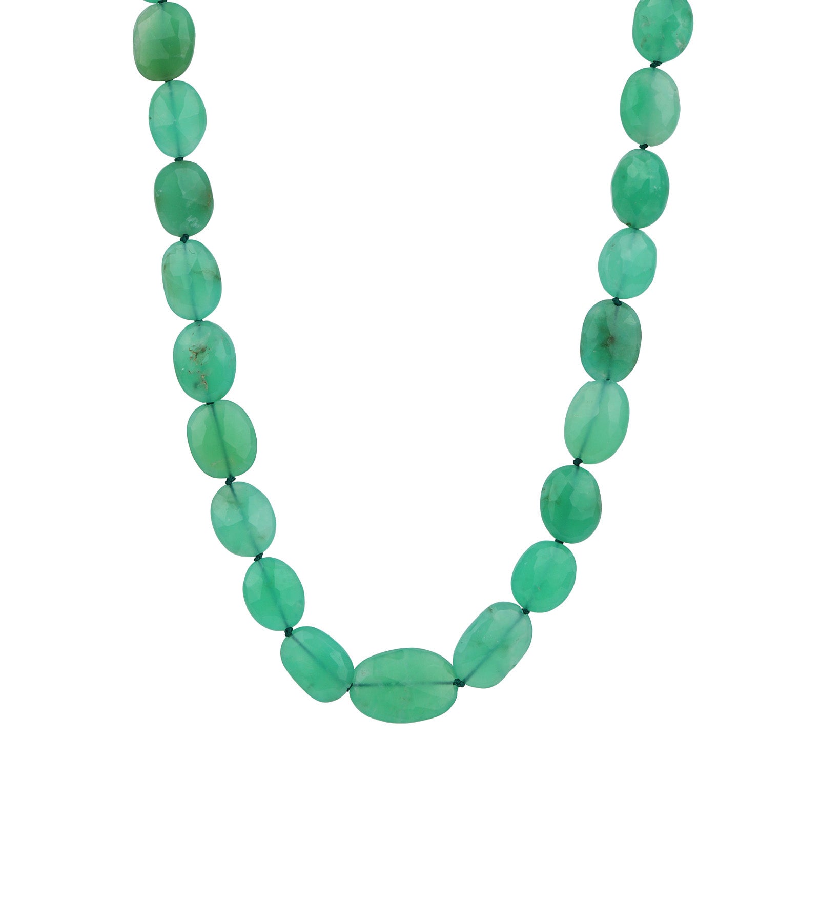 Gem Jar-Faceted Chrysoprase Beaded Necklace-Necklaces-14k Gold Filled, Chrysoprase-Blue Ruby Jewellery-Vancouver Canada