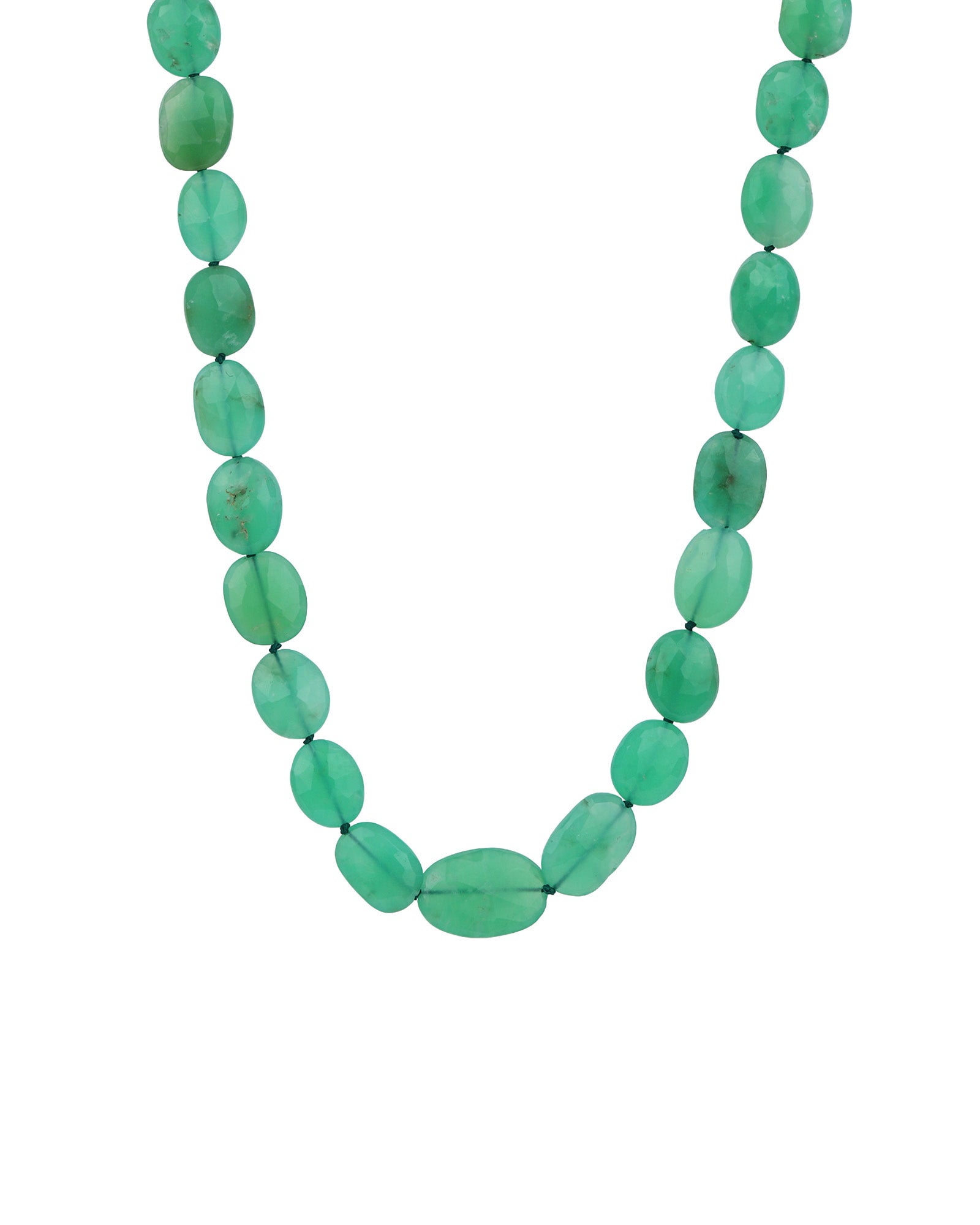 Gem Jar-Faceted Chrysoprase Beaded Necklace-Necklaces-14k Gold Filled, Chrysoprase-Blue Ruby Jewellery-Vancouver Canada