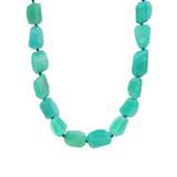 Faceted Chrysoprase Nugget Beaded Necklace