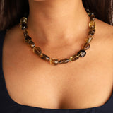 Gem Jar-Faceted Lemon Quartz Beaded Necklace-Necklaces-Blue Ruby Jewellery-Vancouver Canada
