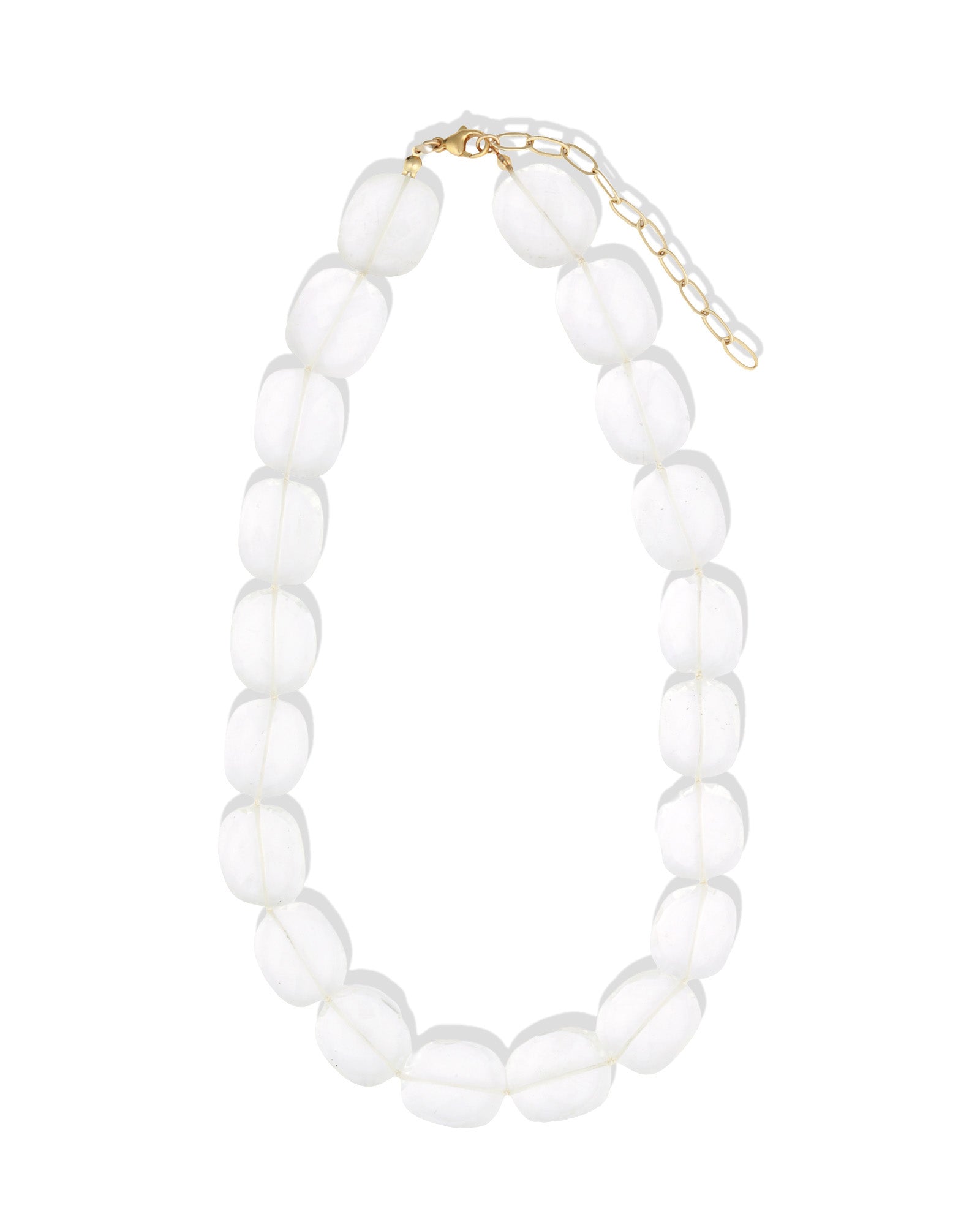 Gem Jar-Faceted Crystal Quartz Beaded Necklace-Necklaces-Blue Ruby Jewellery-Vancouver Canada
