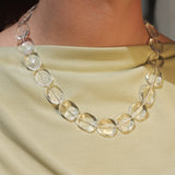 Gem Jar-Faceted Crystal Quartz Beaded Necklace-Necklaces-Blue Ruby Jewellery-Vancouver Canada