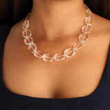 Gem Jar-Faceted Crystal Quartz Beaded Necklace-Necklaces-Blue Ruby Jewellery-Vancouver Canada