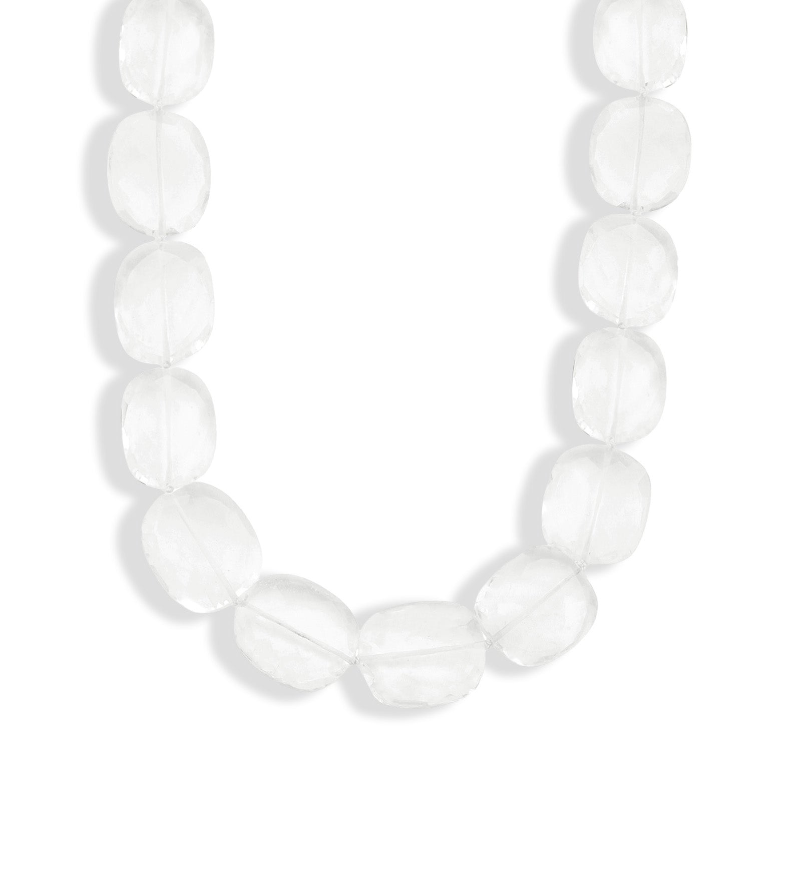 Gem Jar-Faceted Crystal Quartz Beaded Necklace-Necklaces-14k Gold Filled, Crystal Quartz-Blue Ruby Jewellery-Vancouver Canada