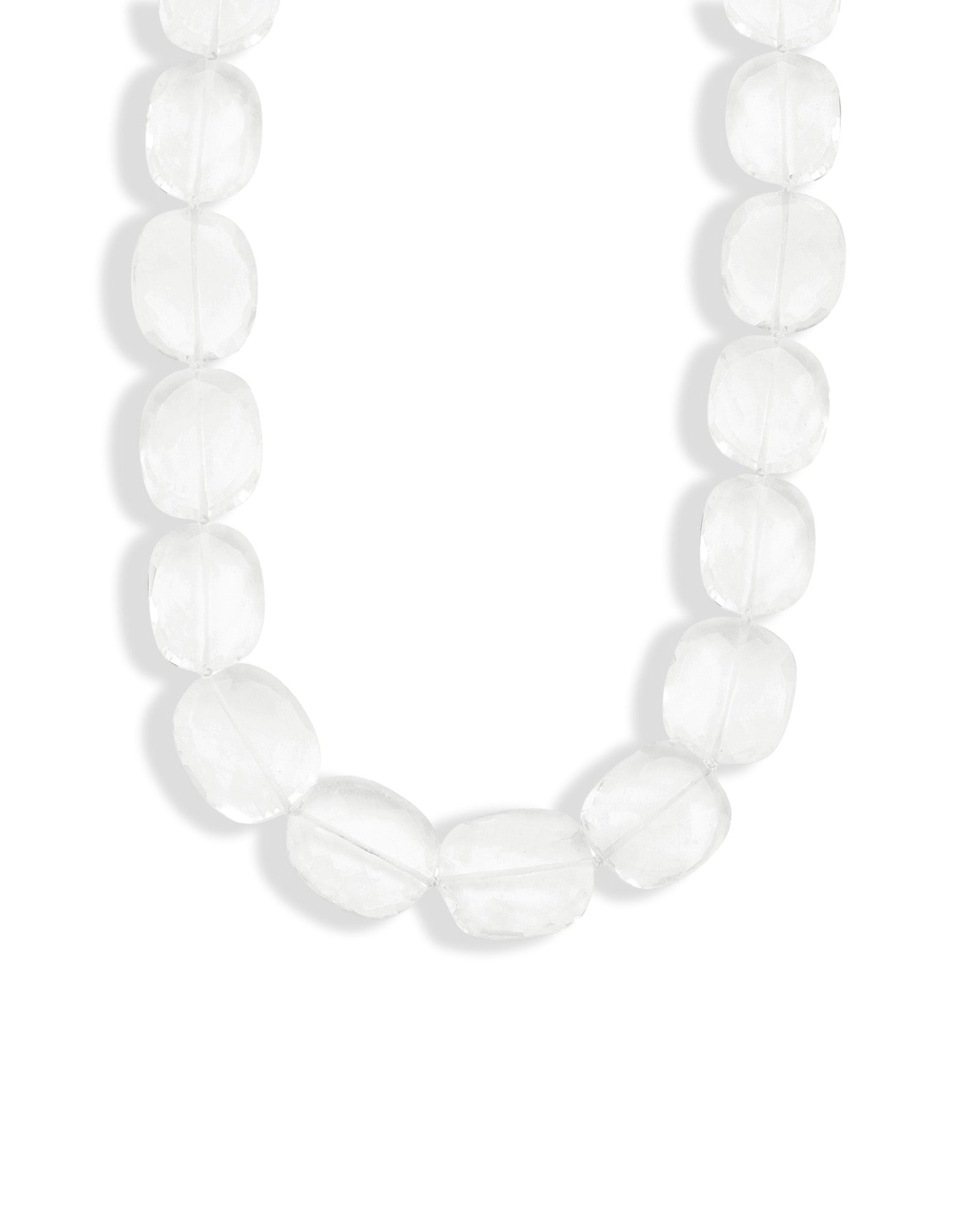 Gem Jar-Faceted Crystal Quartz Beaded Necklace-Necklaces-14k Gold Filled, Crystal Quartz-Blue Ruby Jewellery-Vancouver Canada