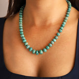 Graduated Chrysocolla Beaded Necklace