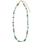 Gem Jar-Faceted Peruvian Opal Rondelle Beaded Necklace | 8.5mm-Necklaces-Blue Ruby Jewellery-Vancouver Canada