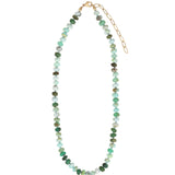 Gem Jar-Faceted Peruvian Opal Rondelle Beaded Necklace | 8.5mm-Necklaces-Blue Ruby Jewellery-Vancouver Canada