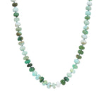 Gem Jar-Faceted Peruvian Opal Rondelle Beaded Necklace | 8.5mm-Necklaces-14k Gold Filled, Peruvian Opal-Blue Ruby Jewellery-Vancouver Canada