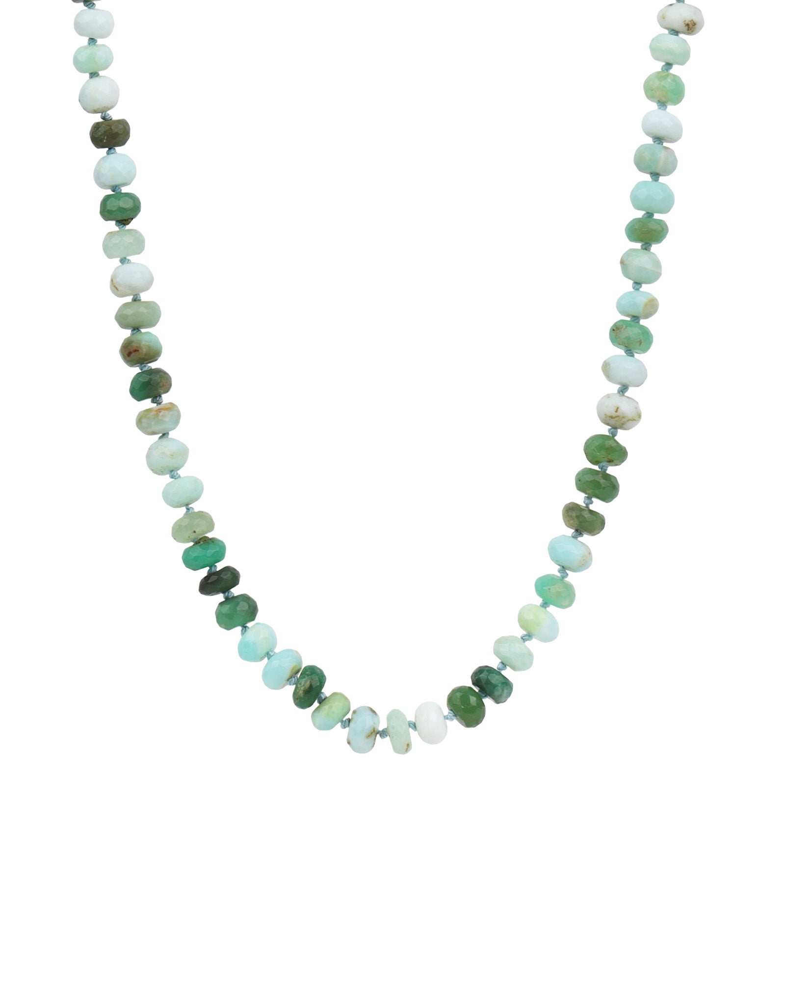 Gem Jar-Faceted Peruvian Opal Rondelle Beaded Necklace | 8.5mm-Necklaces-14k Gold Filled, Peruvian Opal-Blue Ruby Jewellery-Vancouver Canada