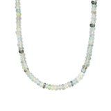 Moss Aquamarine Beaded Necklace | 5mm