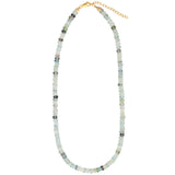 Moss Aquamarine Beaded Necklace | 5mm
