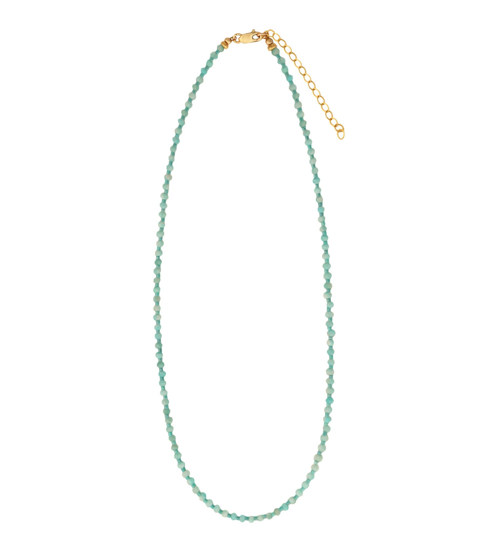 Gem Jar-Amazonite Miyuki Bead Necklace-Necklaces-Blue Ruby Jewellery-Vancouver Canada