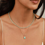Gem Jar-Amazonite Miyuki Bead Necklace-Necklaces-Blue Ruby Jewellery-Vancouver Canada
