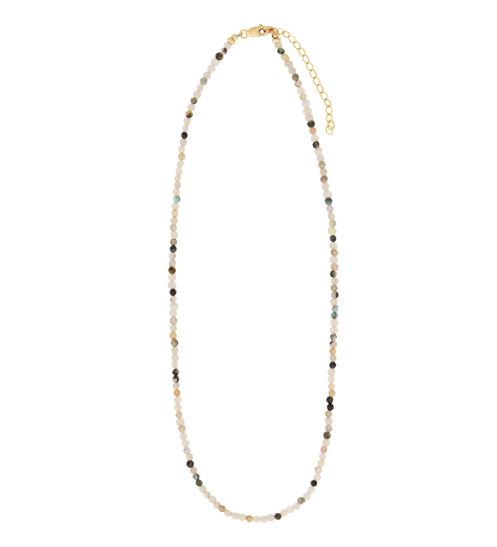 Gem Jar-Multi Quartz Miyuki Bead Necklace-Necklaces-Blue Ruby Jewellery-Vancouver Canada