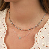 Kyanite Miyuki Bead Necklace