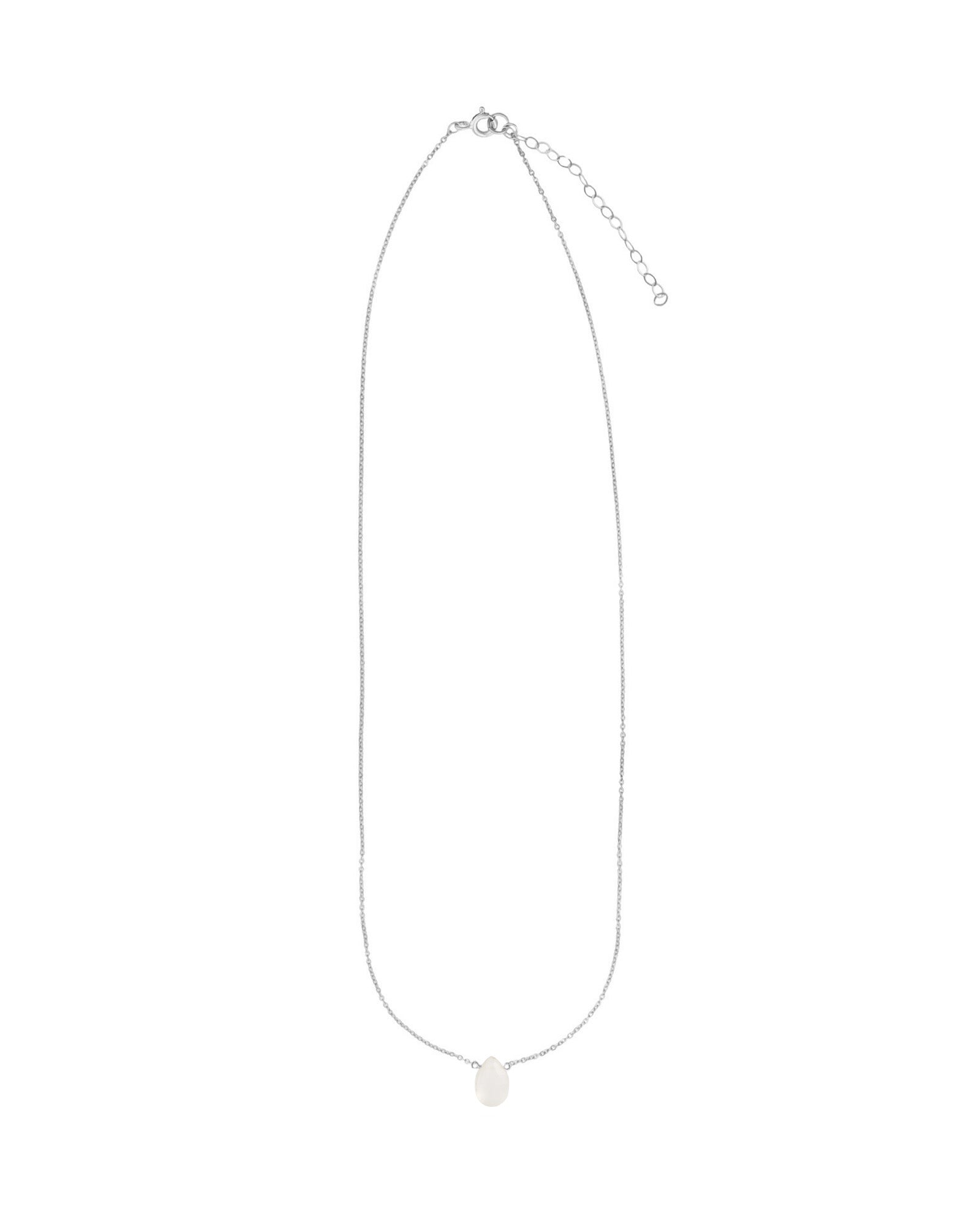 Stoned By Gem Jar-Moonstone Pear Cable Chain Necklace | 6mm-Necklaces-Blue Ruby Jewellery-Vancouver Canada
