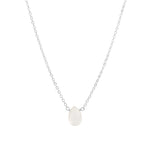 Stoned By Gem Jar-Moonstone Pear Cable Chain Necklace | 6mm-Necklaces-Blue Ruby Jewellery-Vancouver Canada