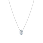 Stoned By Gem Jar-Mystic Blue Topaz Pear Cable Chain Necklace-Necklaces-Sterling Silver, Mystic Blue Topaz-Blue Ruby Jewellery-Vancouver Canada
