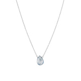 Stoned By Gem Jar-Mystic Blue Topaz Pear Cable Chain Necklace-Necklaces-Sterling Silver, Mystic Blue Topaz-Blue Ruby Jewellery-Vancouver Canada