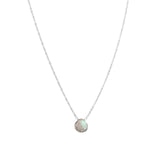Stoned By Gem Jar-Labradorite Heart Cable Chain Necklace-Necklaces-Sterling Silver, Labradorite-Blue Ruby Jewellery-Vancouver Canada