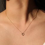 Stoned By Gem Jar-Triangle Stone Box Chain Necklace-Necklaces-Blue Ruby Jewellery-Vancouver Canada