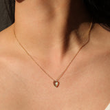 Stoned By Gem Jar-Triangle Stone Box Chain Necklace-Necklaces-Blue Ruby Jewellery-Vancouver Canada