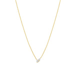 Goldhive-Double Teardrop Diamond Necklace-Necklaces-14k Yellow Gold, Diamond-Blue Ruby Jewellery-Vancouver Canada