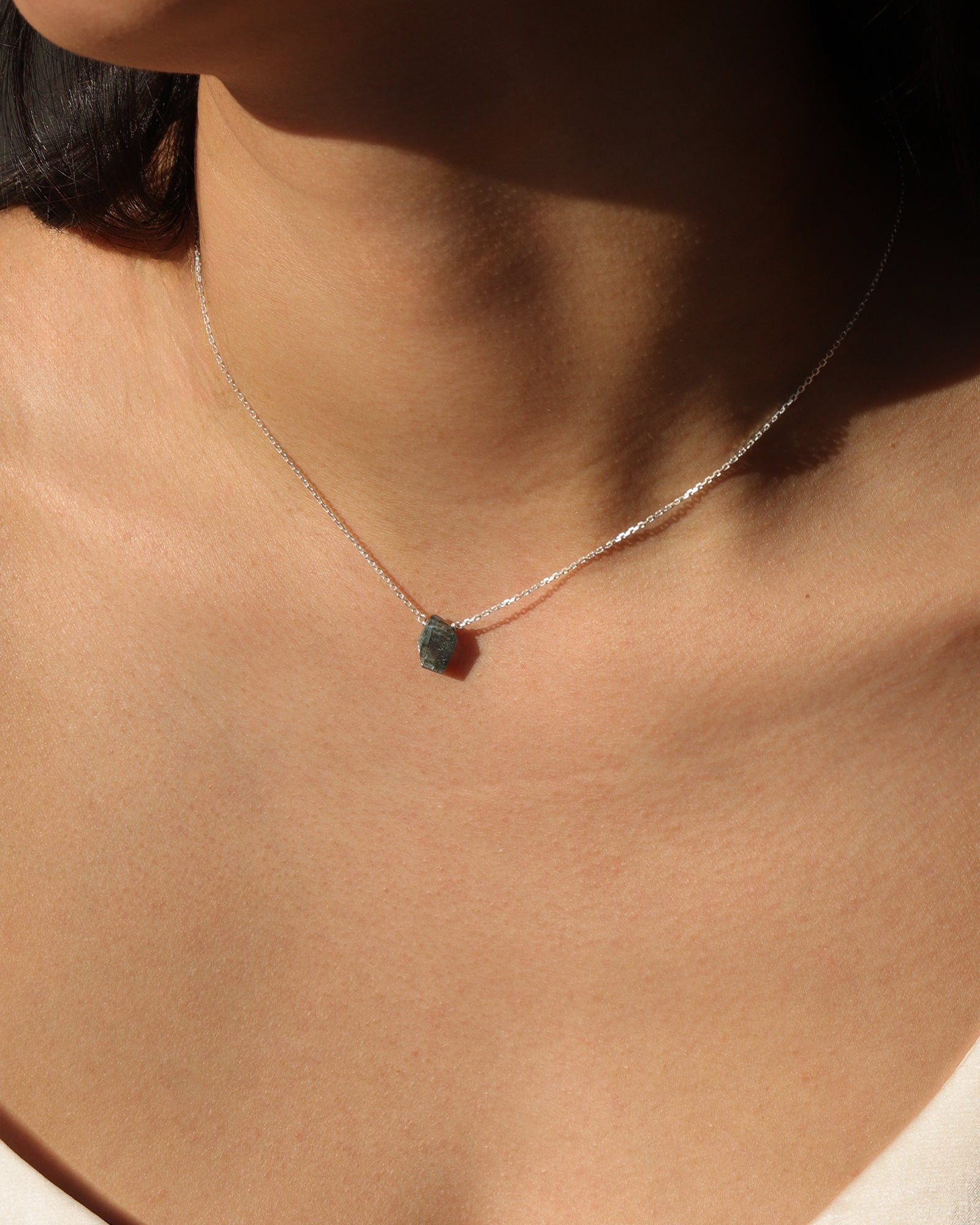 Stoned By Gem Jar-Slice Stone Necklace-Necklaces-Blue Ruby Jewellery-Vancouver Canada