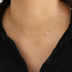 Stoned By Gem Jar-12 Station Oval Stone Necklace-Necklaces-Blue Ruby Jewellery-Vancouver Canada