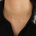 Stoned By Gem Jar-Five Stone Drop Necklace-Necklaces-Blue Ruby Jewellery-Vancouver Canada