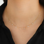 Stoned By Gem Jar-Seven Heart Stone Drop Necklace-Necklaces-Blue Ruby Jewellery-Vancouver Canada