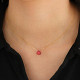 Stoned By Gem Jar-Trillion Stone Cable Chain Necklace-Necklaces-Blue Ruby Jewellery-Vancouver Canada
