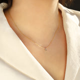 Labradorite Briolette Cable Chain Necklace 14k Gold Filled, Labradorite
