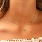 Stoned By Gem Jar-Labradorite Briolette Cable Chain Necklace | 8mm-Necklaces-Blue Ruby Jewellery-Vancouver Canada