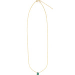 Stoned By Gem Jar-Turquoise Briolette Cable Chain Necklace | 8mm-Necklaces-Blue Ruby Jewellery-Vancouver Canada