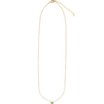 Preuvian Opal Heart Curb Chain Necklace 14k Gold Filled, Peruvian Opal