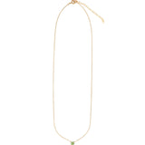 Preuvian Opal Heart Curb Chain Necklace 14k Gold Filled, Peruvian Opal