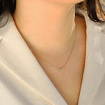 Preuvian Opal Heart Curb Chain Necklace 14k Gold Filled, Peruvian Opal