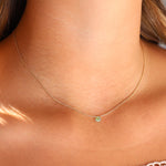 Stoned By Gem Jar-Peruvian Opal Heart Curb Chain Necklace | 6mm-Necklaces-Blue Ruby Jewellery-Vancouver Canada