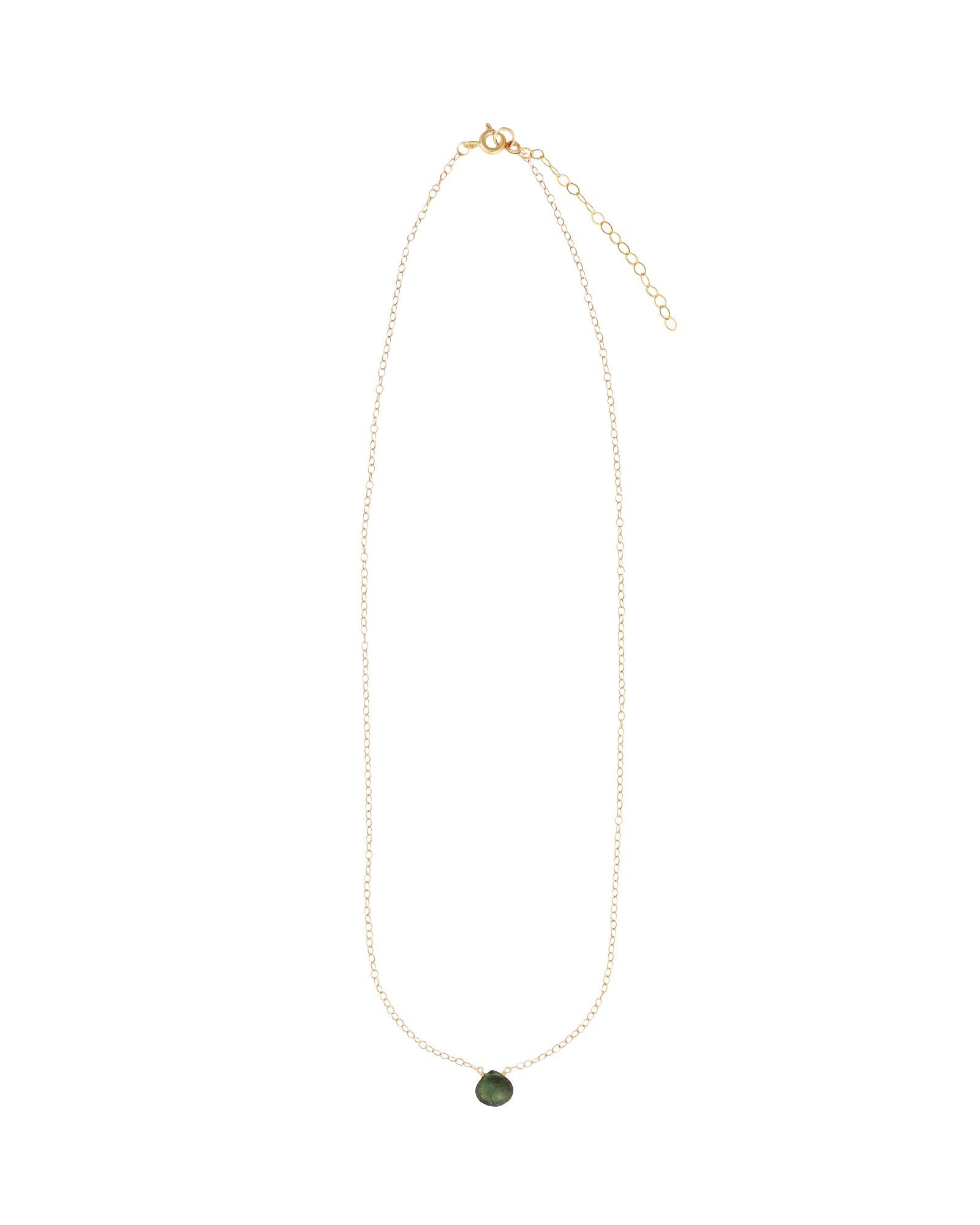 Stoned By Gem Jar-Apatite Heart Cable Chain Necklace | 6mm-Necklaces-Blue Ruby Jewellery-Vancouver Canada