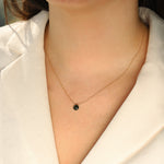 Apatite Heart Cable Chain Necklace 14k Gold Filled, Apatite